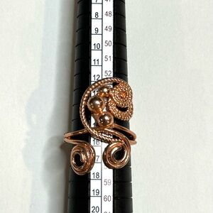🧡🧡 Elegant Copper Spiral Ring 🧡🧡